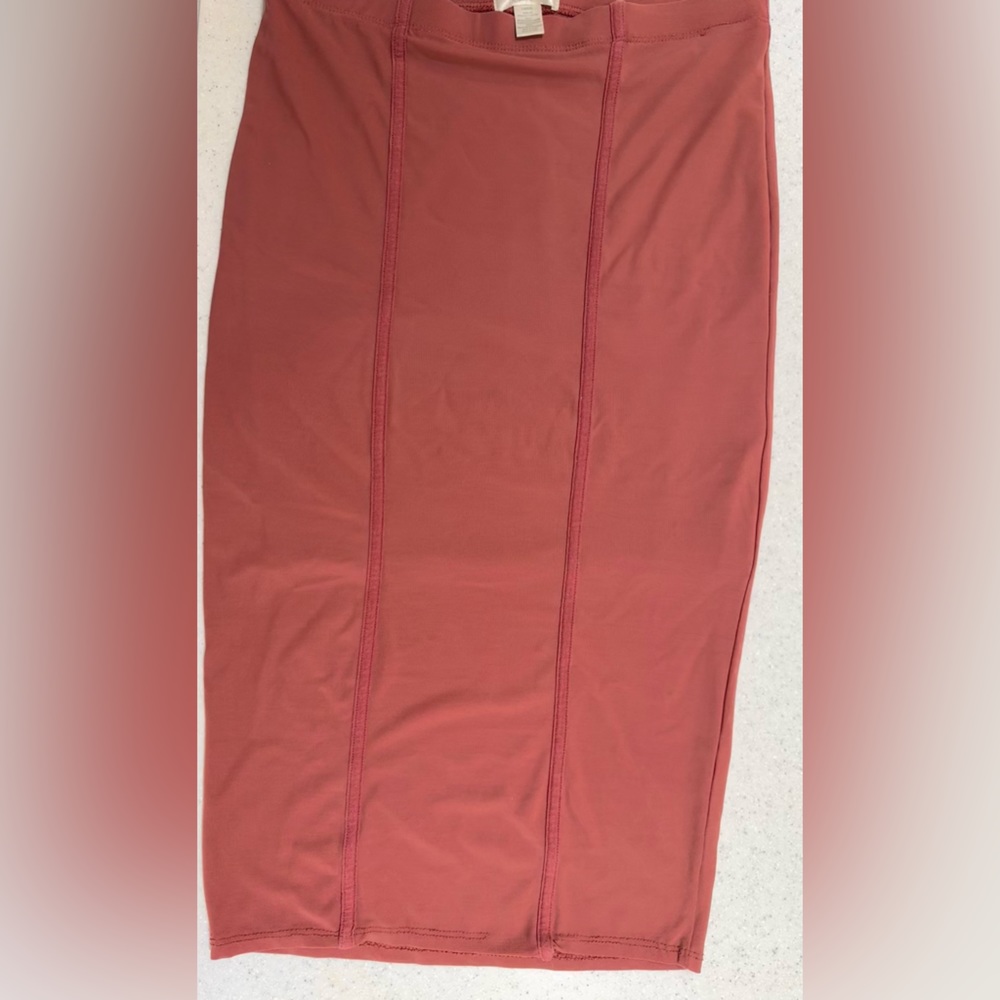 Bozzolo Long Pleather Pencil Skirt LARGE
